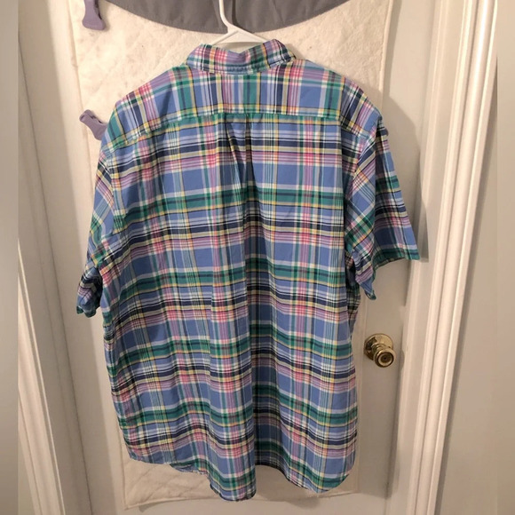Ralph Lauren Plaid Short Sleeve Button Up Shirt - Picture 6 of 6